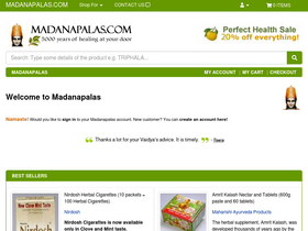 'madanapalas.com' screenshot