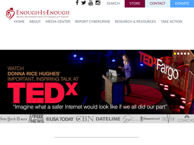 'enough.org' screenshot