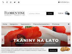 'tkaninyflorentine.pl' screenshot