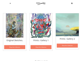 abhishekartstore.com homepage screenshot