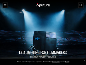 'aputure.com' screenshot