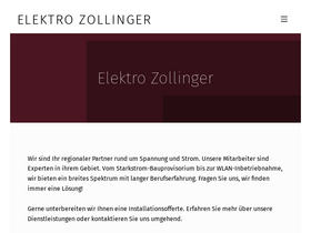 'elektro-zollinger.ch' screenshot