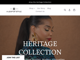 A Leap of Style website screenshot