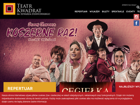 'teatrkwadrat.pl' screenshot