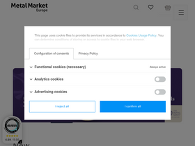 'metalmarket.eu' screenshot
