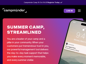 'campminder.com' screenshot
