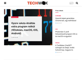 'techwok.hu' screenshot