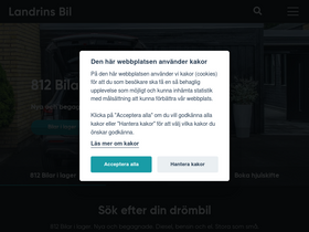 'landrinsbil.se' screenshot