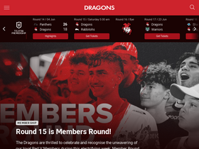 'dragons.com.au' screenshot