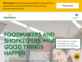 'morrisons.jobs' screenshot