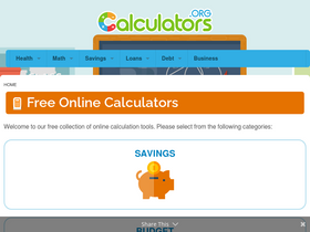 'calculators.org' screenshot