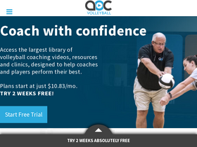 'theartofcoachingvolleyball.com' screenshot
