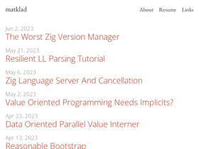 'matklad.github.io' screenshot
