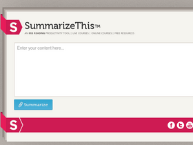 'summarizethis.com' screenshot