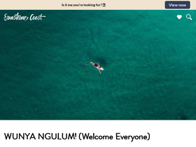 'visitsunshinecoast.com' screenshot