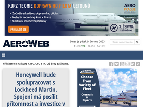 'aeroweb.cz' screenshot