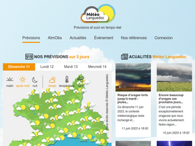'meteolanguedoc.com' screenshot
