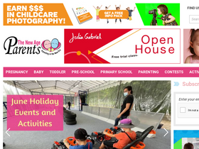 'thenewageparents.com' screenshot