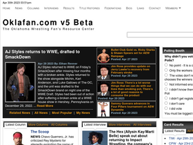 'oklafan.com' screenshot