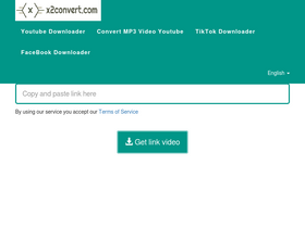 'x2convert.com' screenshot