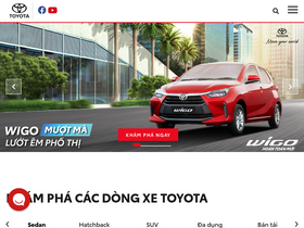 'toyota.com.vn' screenshot