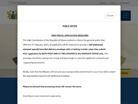 'ghanahighcommissionuk.com' screenshot