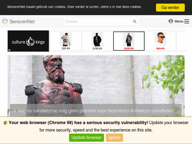 'seniorennet.be' screenshot