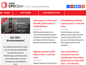 'gpuopen.com' screenshot