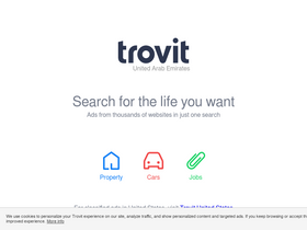 'trovit.ae' screenshot