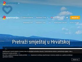 'apartmanija.hr' screenshot