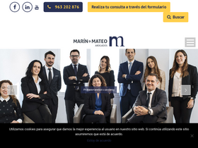 'marinymateoabogados.es' screenshot