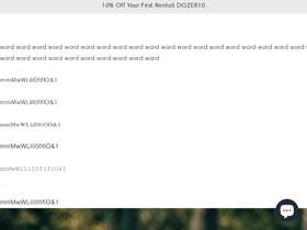 dozersupply.com homepage screenshot