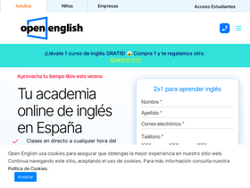'openenglish.es' screenshot