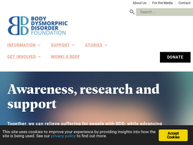 'bddfoundation.org' screenshot