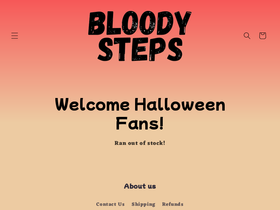 bloodysteps.com homepage screenshot