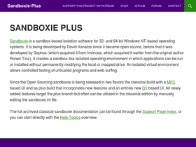 'sandboxie-plus.com' screenshot