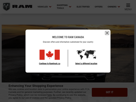 'ramtruck.ca' screenshot