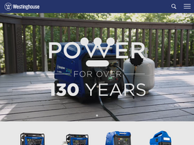 'westinghouseoutdoorpower.com' screenshot