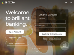 'spectracu.com' screenshot