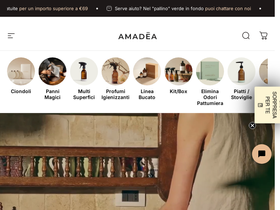 Amadea homepage screenshot
