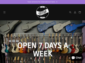 Theguitartech homepage screenshot