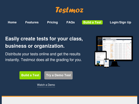 'testmoz.com' screenshot
