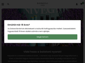 dobosi.com homepage screenshot