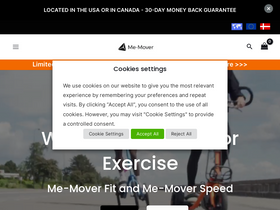 Me-Mover homepage screenshot