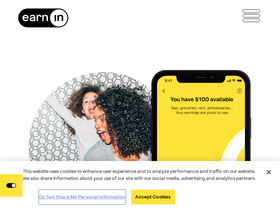 'earnin.com' screenshot