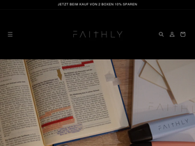faithly.de homepage screenshot