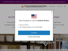 niagarasingingbowls.com homepage screenshot