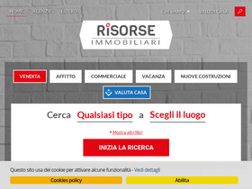 'risorseimmobiliari.it' screenshot