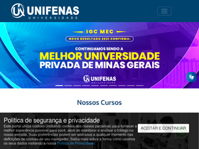 'unifenas.br' screenshot