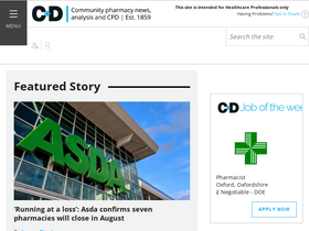 'chemistanddruggist.co.uk' screenshot